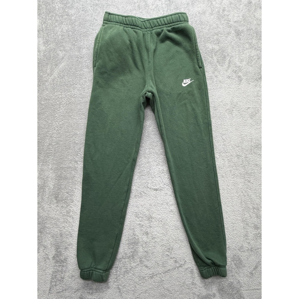 Nike Pants Mens XS Green Jogger Fleece Tapered Elastic Waist BV2737-323